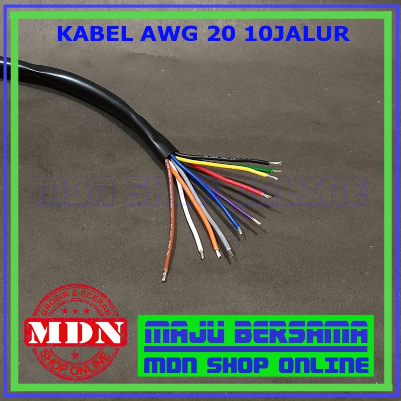 Jual Kabel AWG 20 10Jalur Original Jual Per 1Meter | Shopee Indonesia