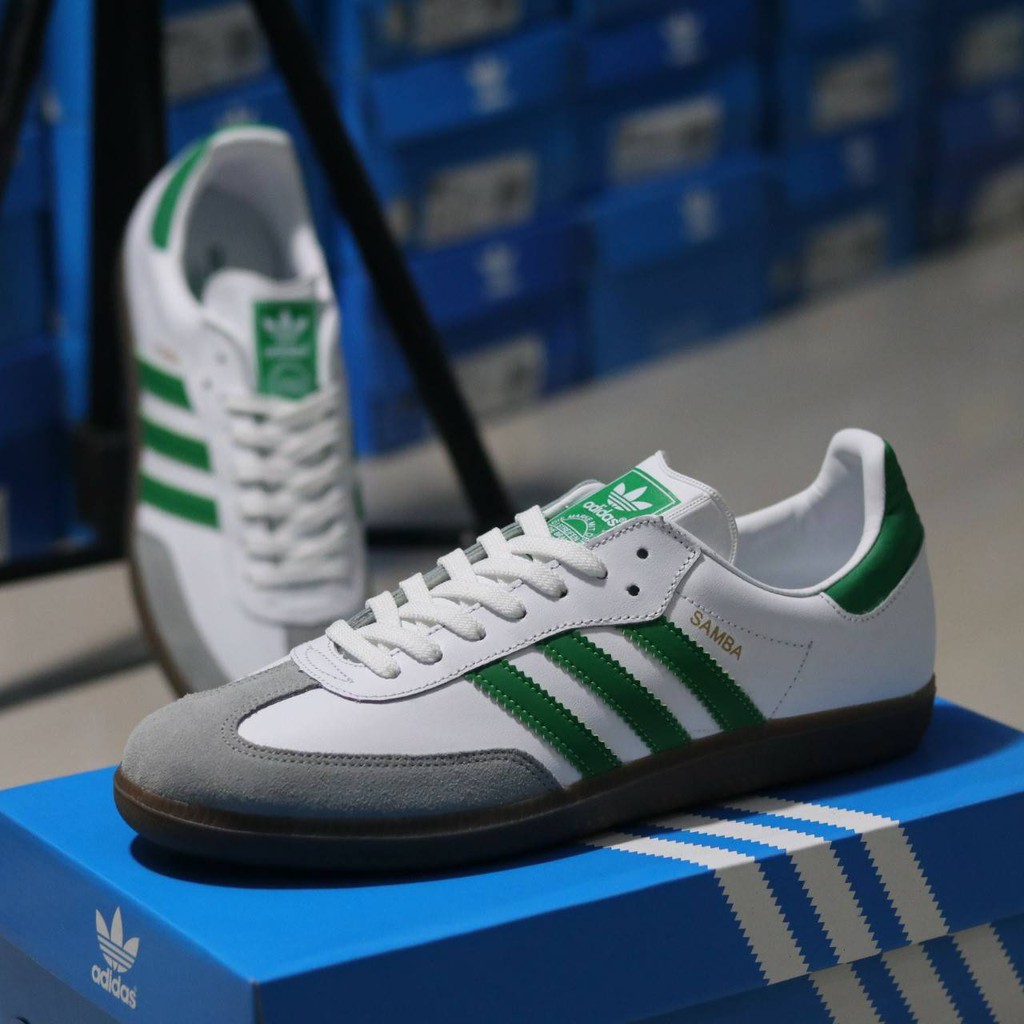 Jual ADIDAS SAMBA OG WHITE GREEN SOL GUM ORIGINAL PRODUK | Shopee Indonesia