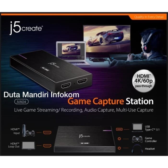 JVA14 j5 Create 4K ゲーム キャプチャー ステーション JVA14 USB 4K ゲーム キャプチャー ステーション – new-jp-j5create