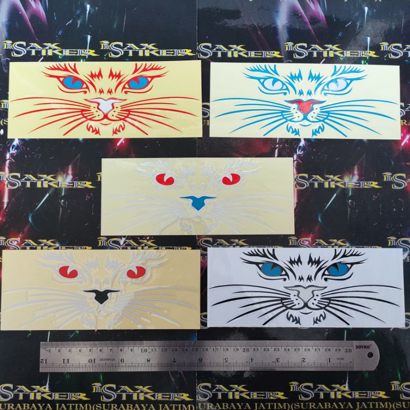 Jual stiker cutting kucing cat mata kucing | Shopee Indonesia