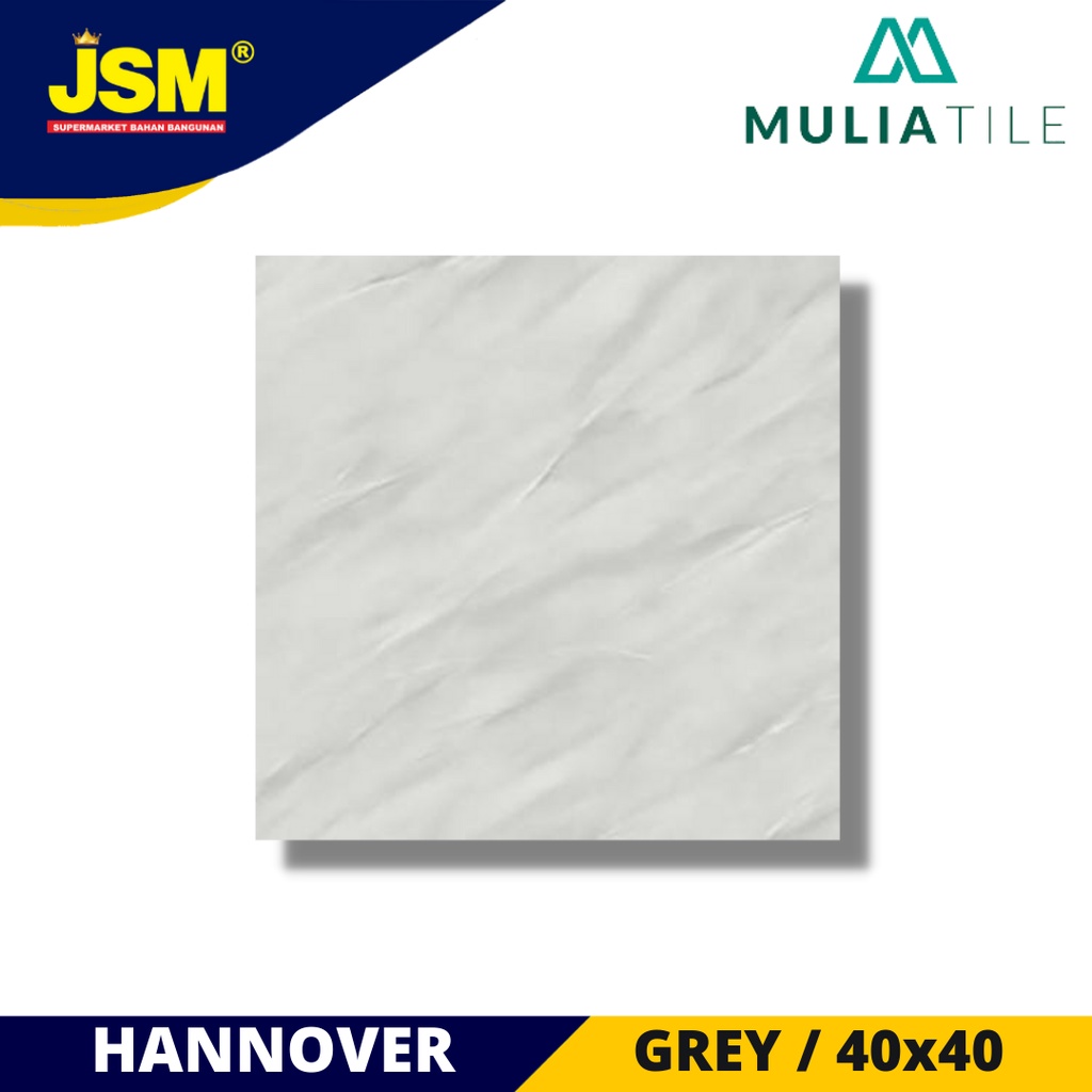 Jual Mulia Tile Keramik Lantai Hannover Grey Abu Glossy X