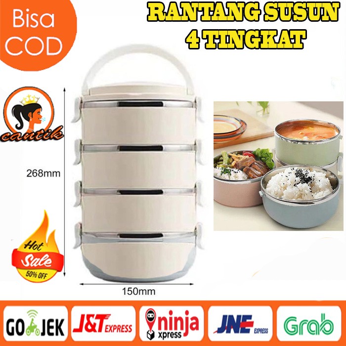 Jual RANTANG STAINLESS / LUNCH BOX STAINLESS STELL / RANTANG MAKAN 4 ...