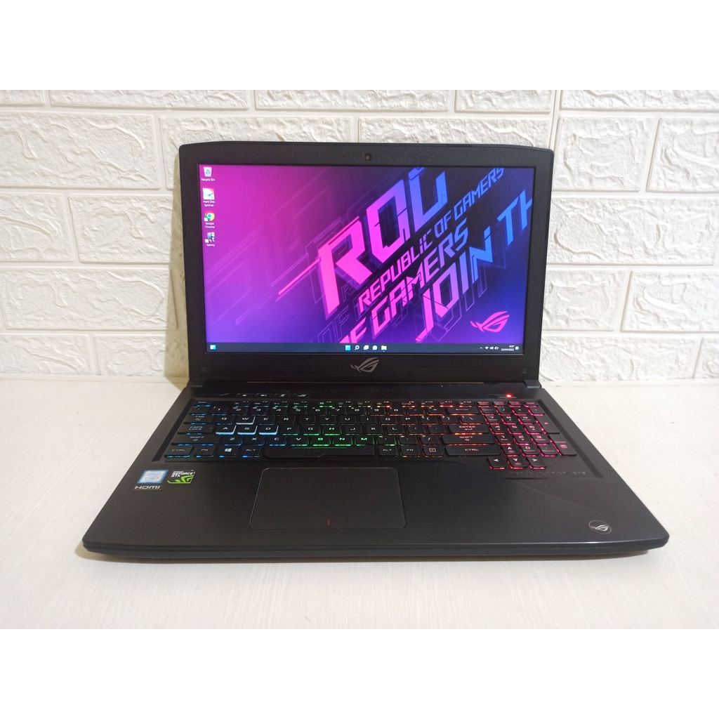 Jual Asus Rog Strix Gl503ge Core I7 8750h Ram 16gb Nvidia Gtx 1050ti Ssd Laptop Second Gaming 0757