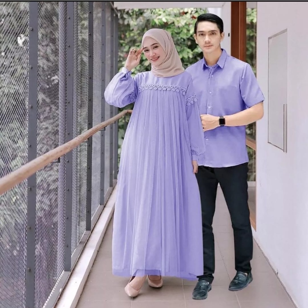 Jual COPLE NURAINI / COUPLE NURAINI / BAJU MUSLIM COPLE / KAPELAN