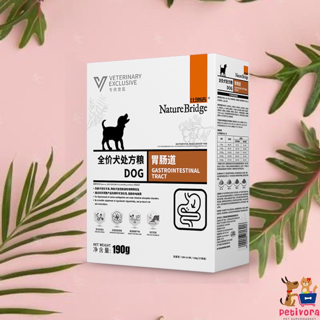 Jual Nature Bridge Dog Gastroinstestinal Vet Wet Food 190gr Makanan