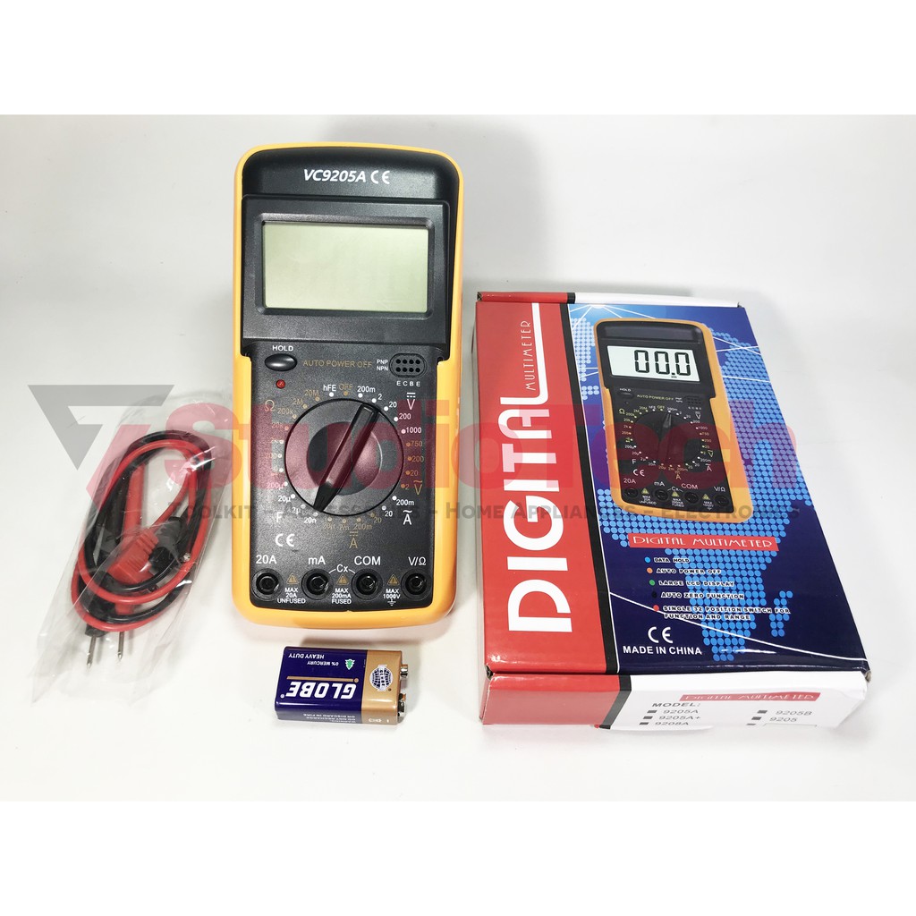 Jual AVO METER - MULTIMETER DIGITAL - MULTITESTER DIGITAL - DT9205A ...