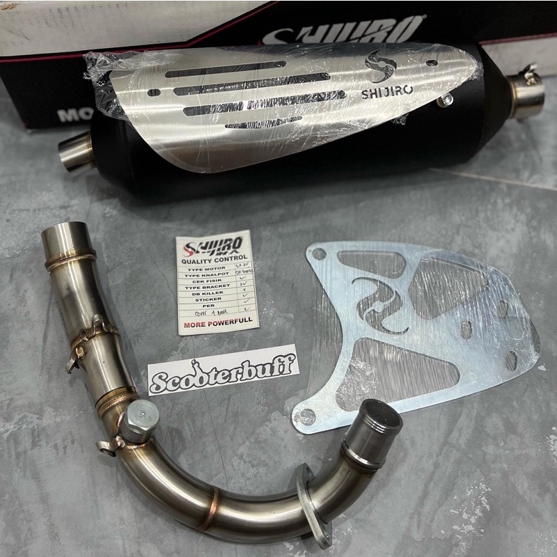 Jual Knalpot Shijiro Standar Racing Vespa Sprint Primavera S LX (2Vie ...
