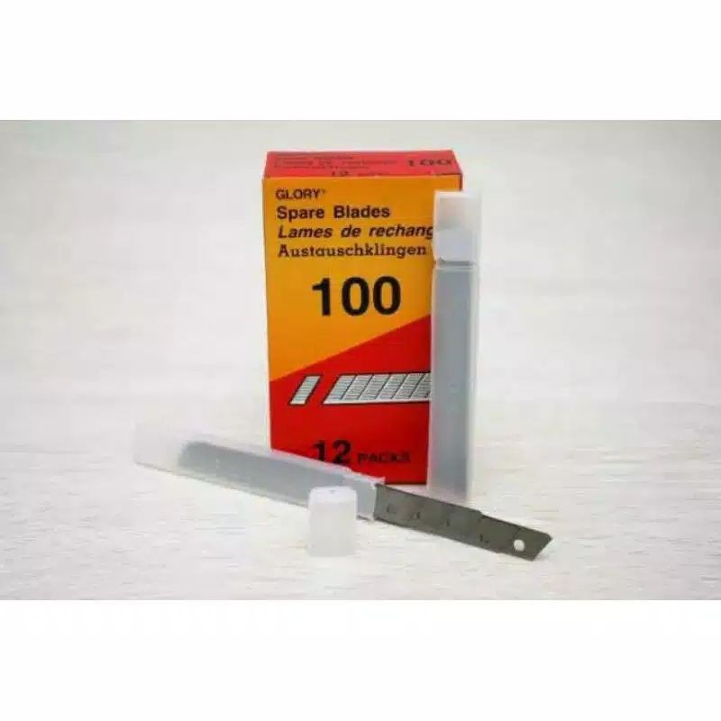 Jual 12 pack isi cutter kecil glory refill cutter glory 100 | Shopee ...