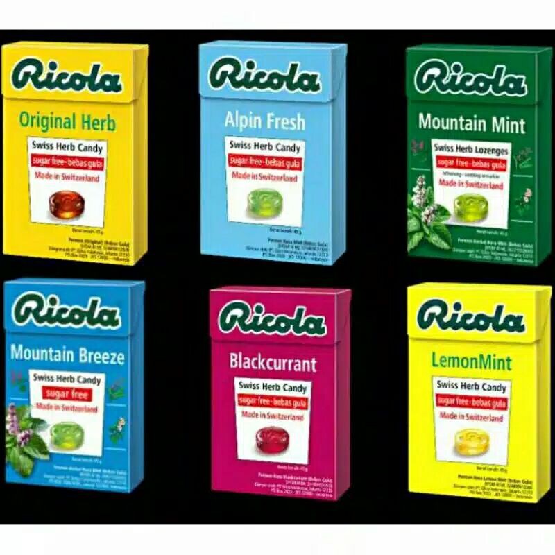 Jual PERMEN RICOLA 45GR ORIGINAL 100% | Shopee Indonesia