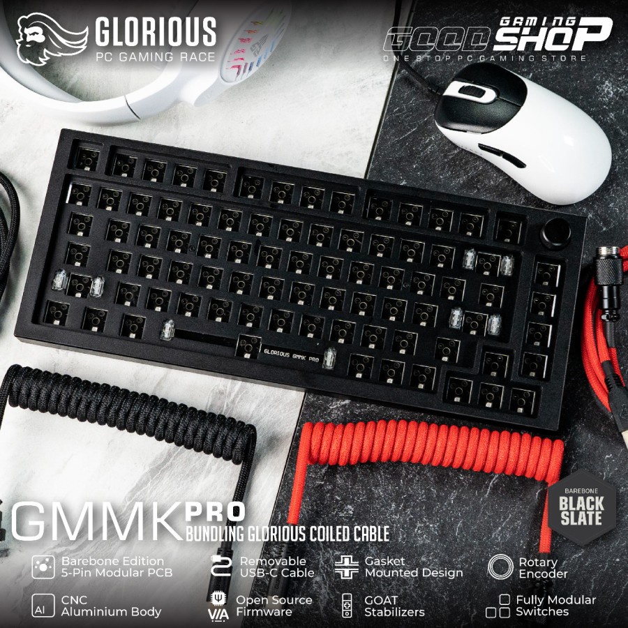 Jual Glorious GMMK PRO Barebone 75% BLACK | Shopee Indonesia