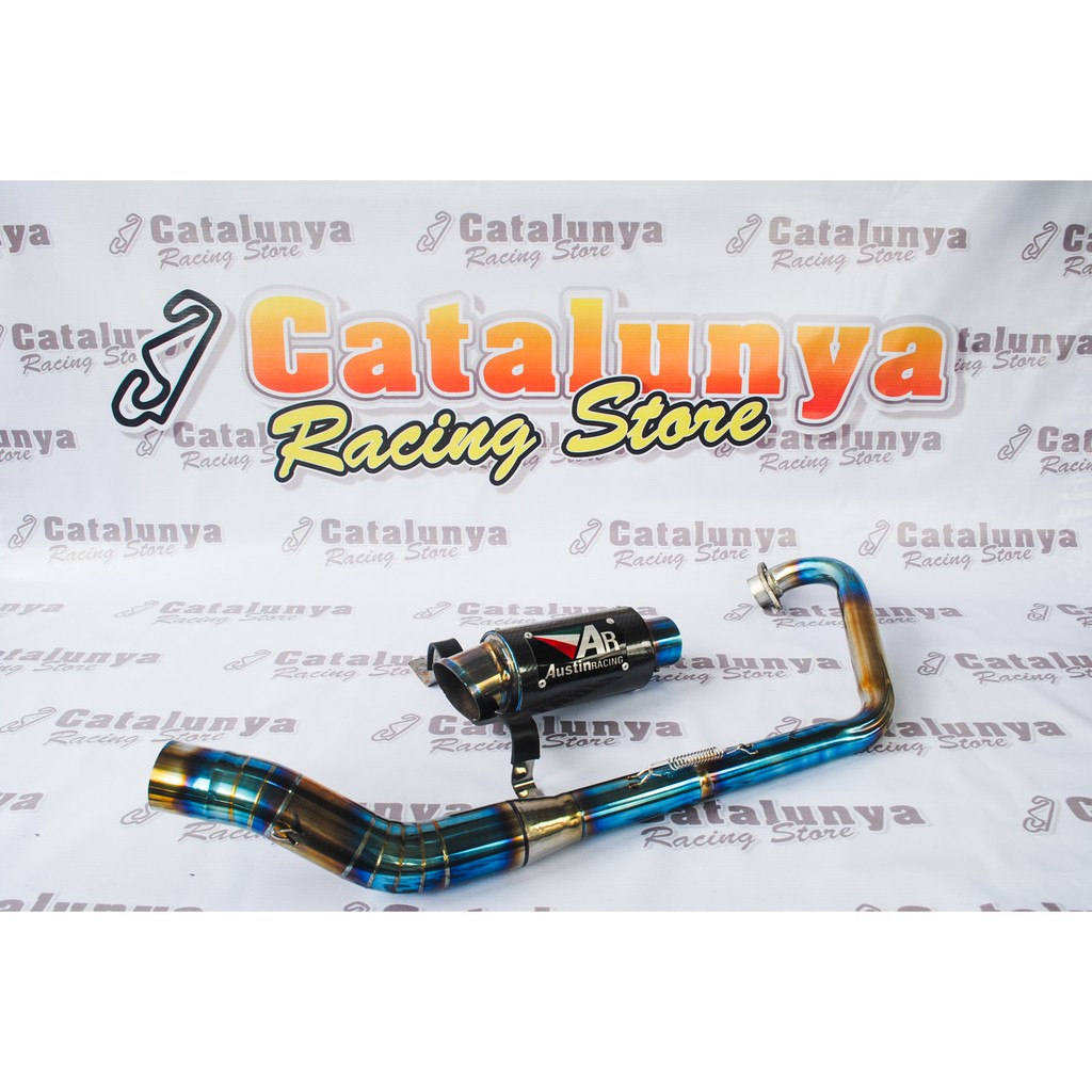 Jual Knalpot Racing Ar Austin Carbon Full Blue Honda Adf Shopee Indonesia