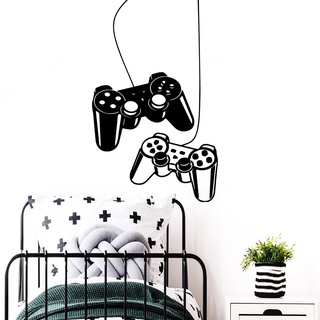 Jual Creative Gamer Vinyl Wall Stickers Gamepad Wallpaper Room Game ...