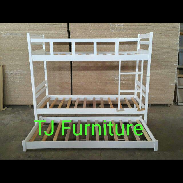 Jual Bunk Bed / Ranjang Kayu / Ranjang Sorong/ Ranjang Kasur Tingkat ...