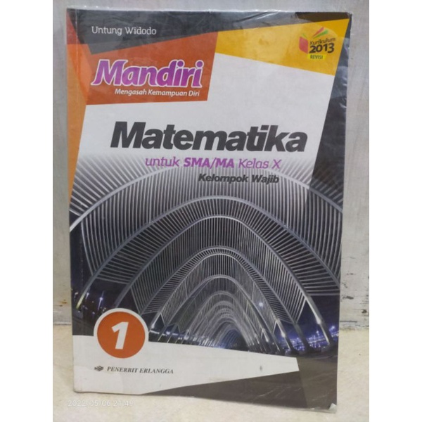 Jual Buku SMA/MA Mandiri Erlangga Matematika Wajib Kelas 10 X | Shopee ...