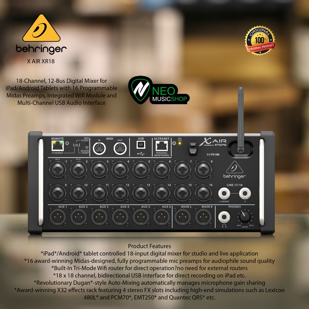 Jual Behringer XR18 18Channel, 12Bus Digital Mixer and MultiChannel