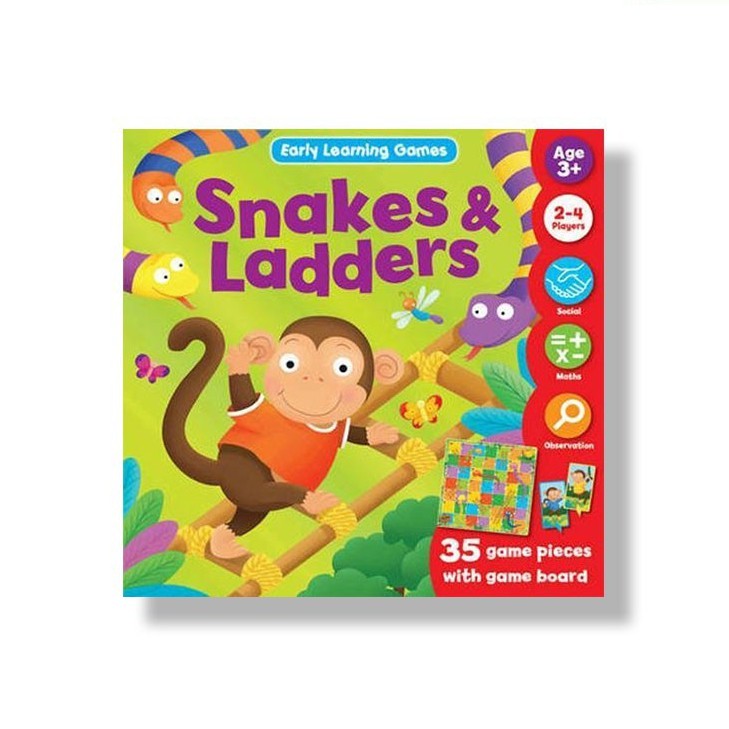 Jual Early Learning Games Snakes and Ladders (Age 3+) Shopee Indonesia