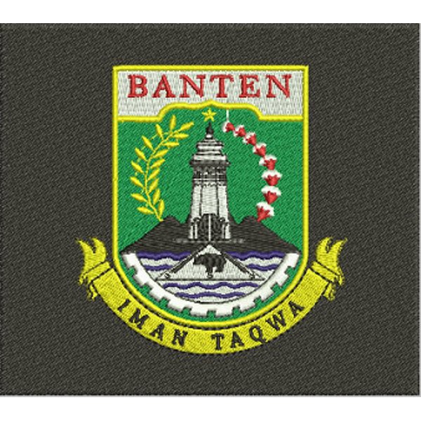 Jual Bordir Logo Emblem Provinsi Banten Bordir Komputer Shopee