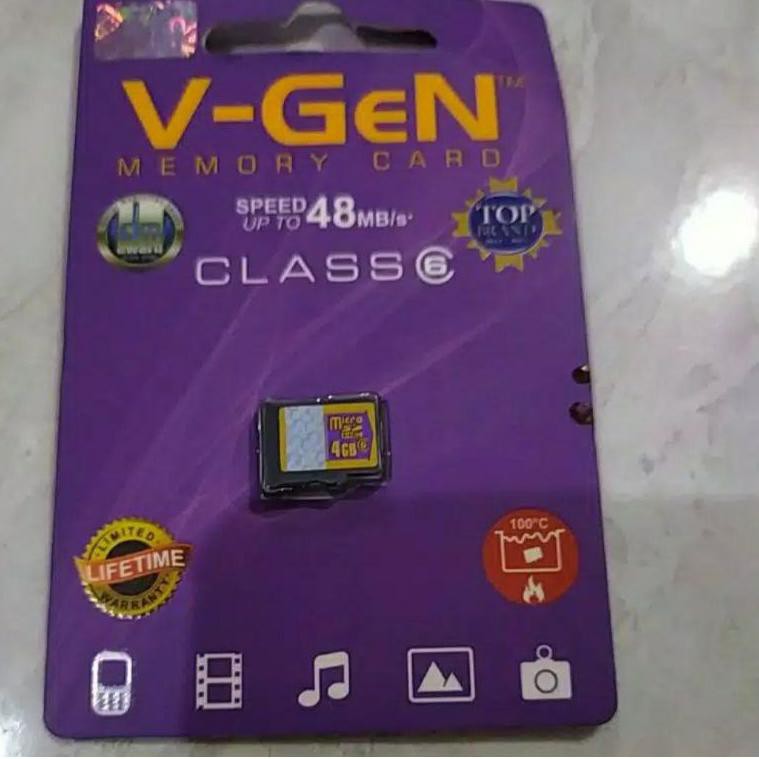 Jual memory card merk vgen kapasitas 4gb (KODE J2593) Shopee Indonesia