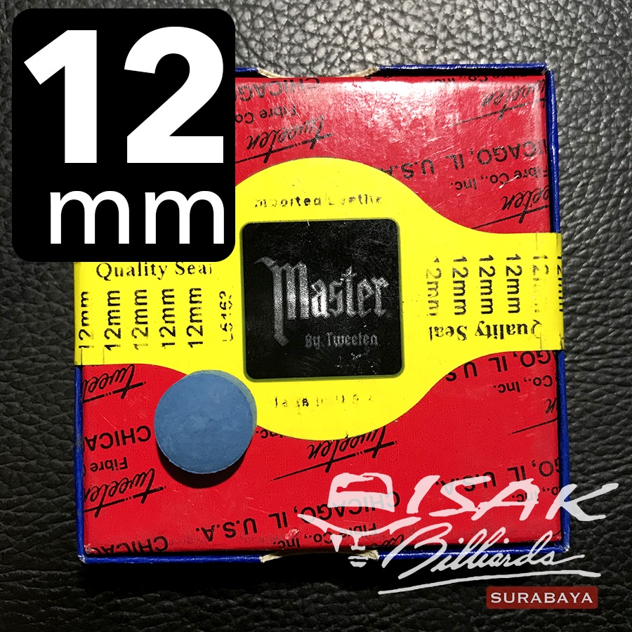 tweeten triangle confezione 10 cuoi per stecca biliardo durezza medium ø mm .12