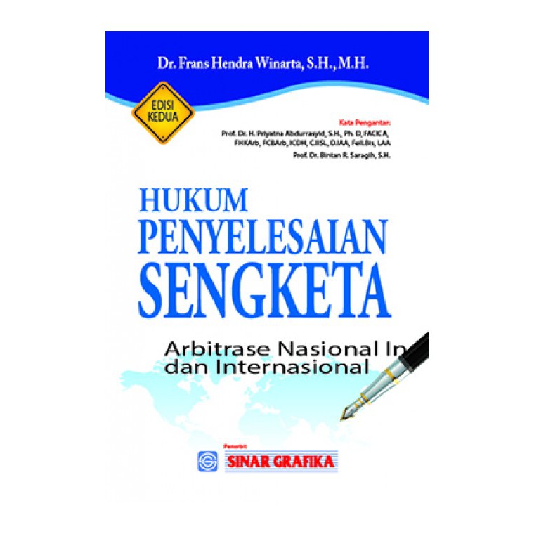 Jual Hukum Penyelesaian Sengketa Arbitrase Nasional Indonesia Dan