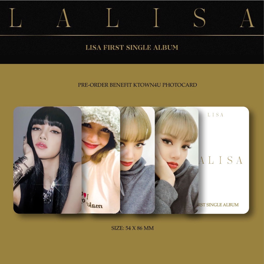 BLACKPINK リサ LALISA ktown4u 特典 レア トレカ Jual [Photocard] Blackpink Lisa - Lalisa Ktown4u POB | Shopee