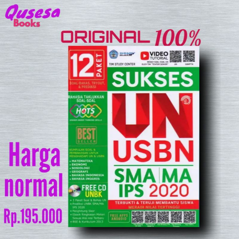 Jual Sukses Un Usbn Sma Ma Ipa Ips Cd Original Shopee Indonesia