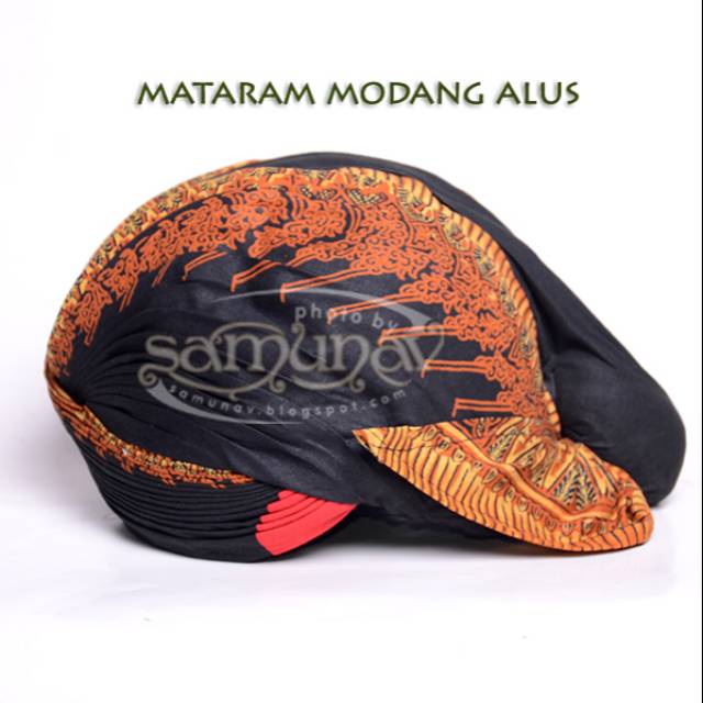 Jual Blangkon jogja mataram motif modang kuning | Shopee Indonesia