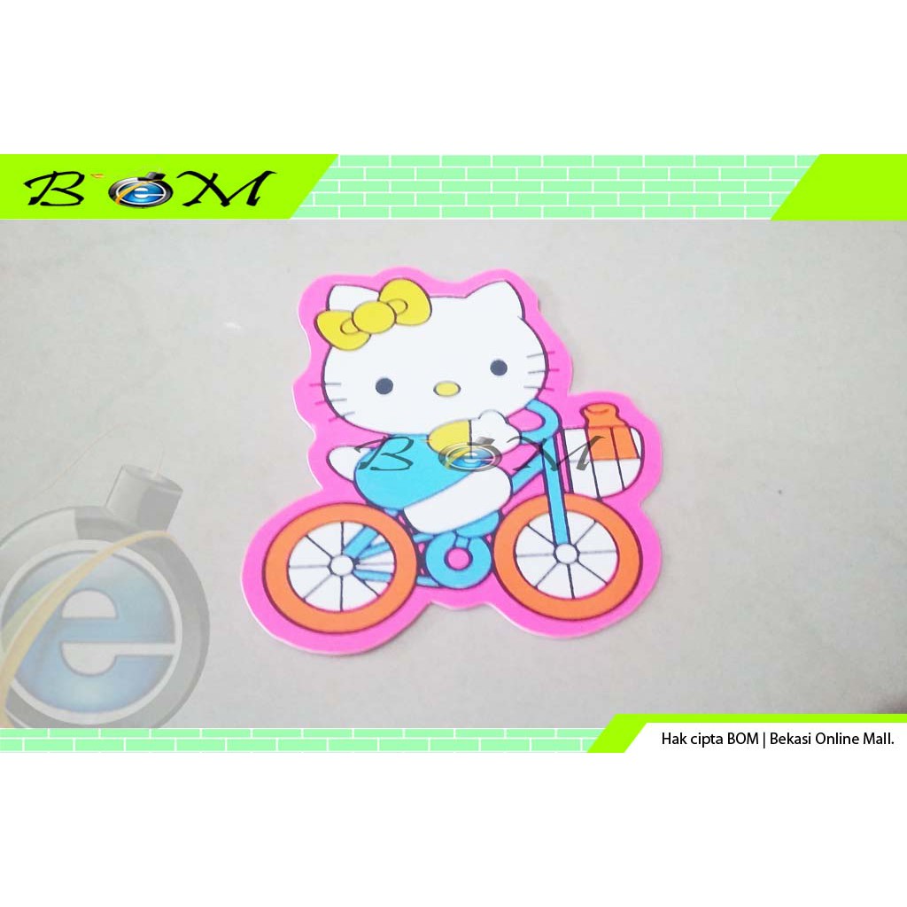 Jual stiker sticker motor mobil gambar kartun hello kitty hellokitty m2 ...