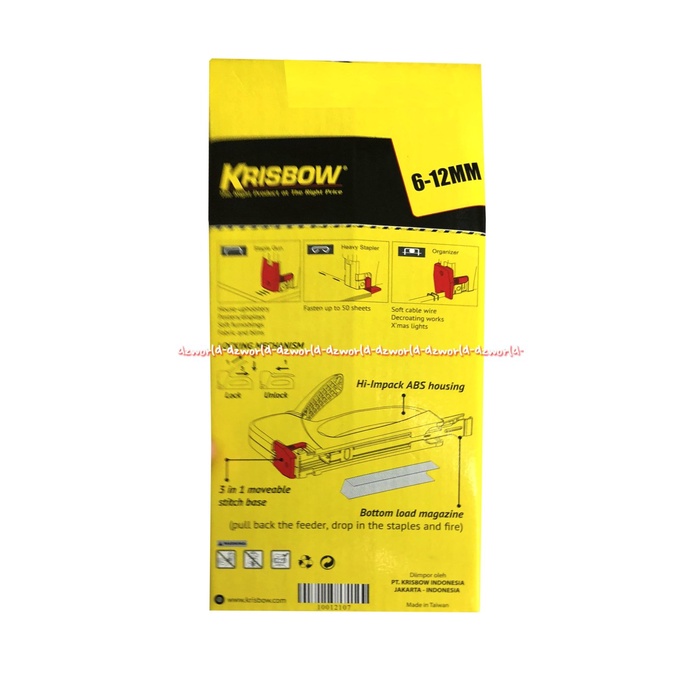 Jual Star Krisbow 3 In 1 Staple Gun Pistol Staples 6 12Mm Ukuran Bisa
