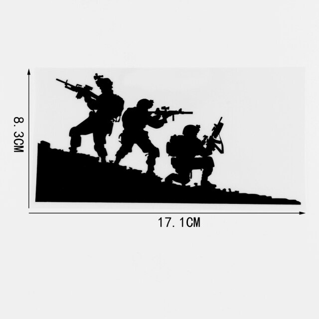 Jual COD 1Pcs Stiker Cutting Keren gambar Pasukan Tempur Tentara ...