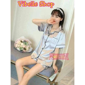 SATIN34 Satin Silky Velvet Premium Vibelle Shop Grosir Baju Tidur 3 4 Piyama Fashion