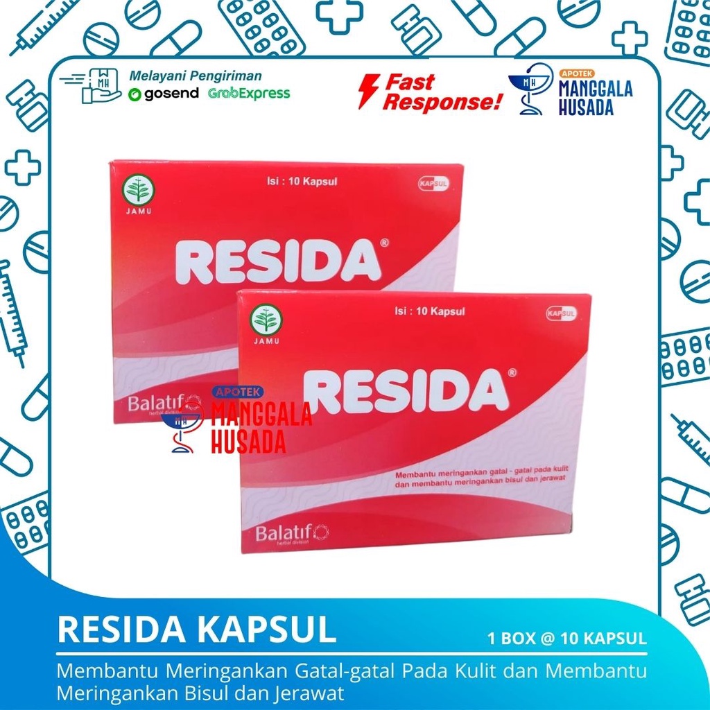 Jual RESIDA KAPSUL PERBOX @ 10 KAPSUL | Shopee Indonesia