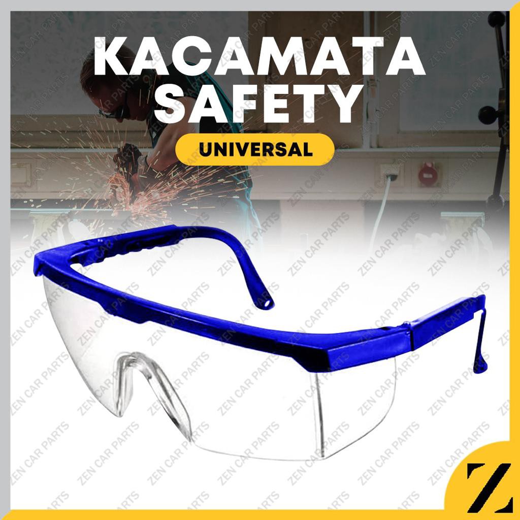 Jual Kacamata Las / Kaca Mata Safety Glass Gurinda Bening Clear
