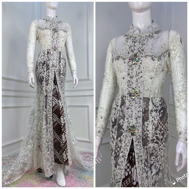 Jual kebaya akad nikah koto gadang modern | baju pengantin muslim akad ...