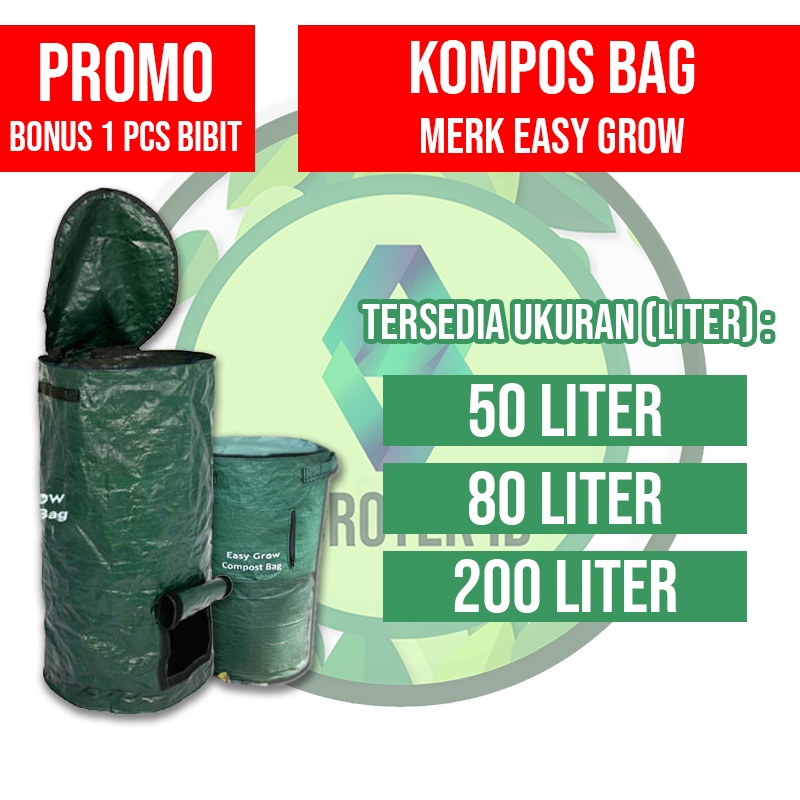 Jual Compost Bag Easy Grow Tas Pembuat Kompos Pengolah Sampah | Shopee ...