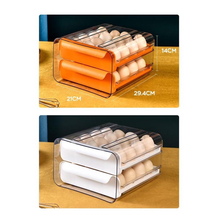Jual Rak Telur 2 Susun Akrilik Samono SSB32 - Maxistore | Shopee Indonesia