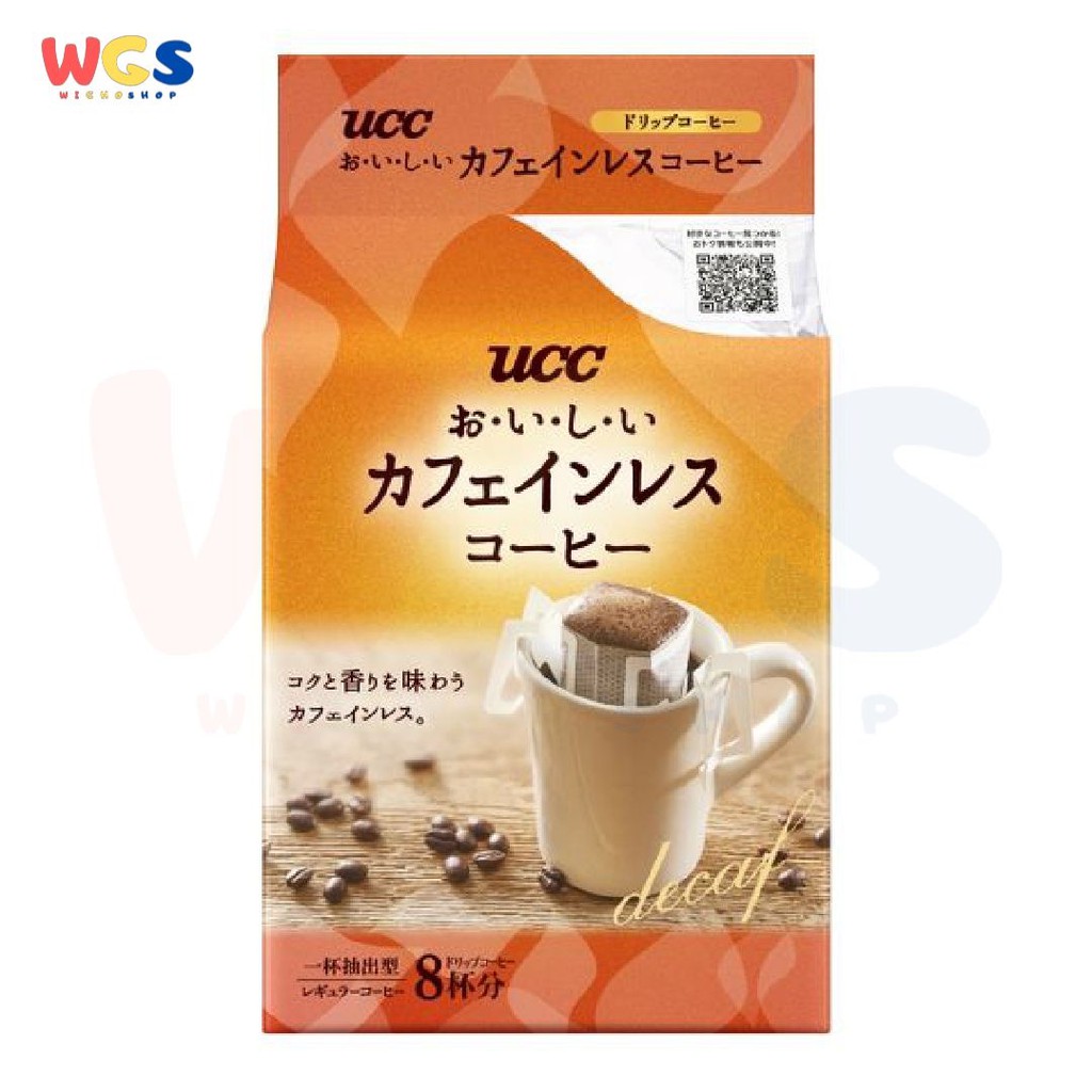 Jual UCC Ueshima Delicious Decaffeinated Drip Coffee Caffeineless 8