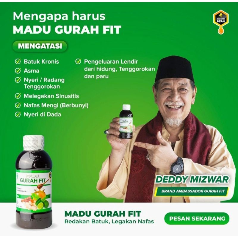 Jual Madu Gurah Fit Original Mengatasi Sesak Nafas Bronkhitis Paru Paru Batuk Pernafasan Gr