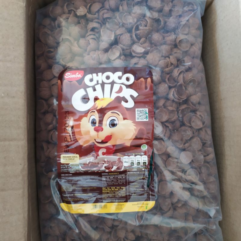 Jual SIMBA choco chips chochochips sereal rasa cokelat isi 900gram D ...