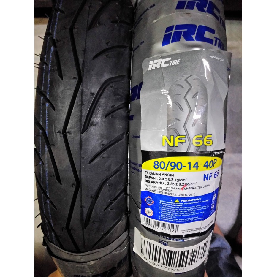 Jual Ban IRC 80/90-14 NF66 Tubeless Ban Depan Honda Vario 150 / Beat FI ...