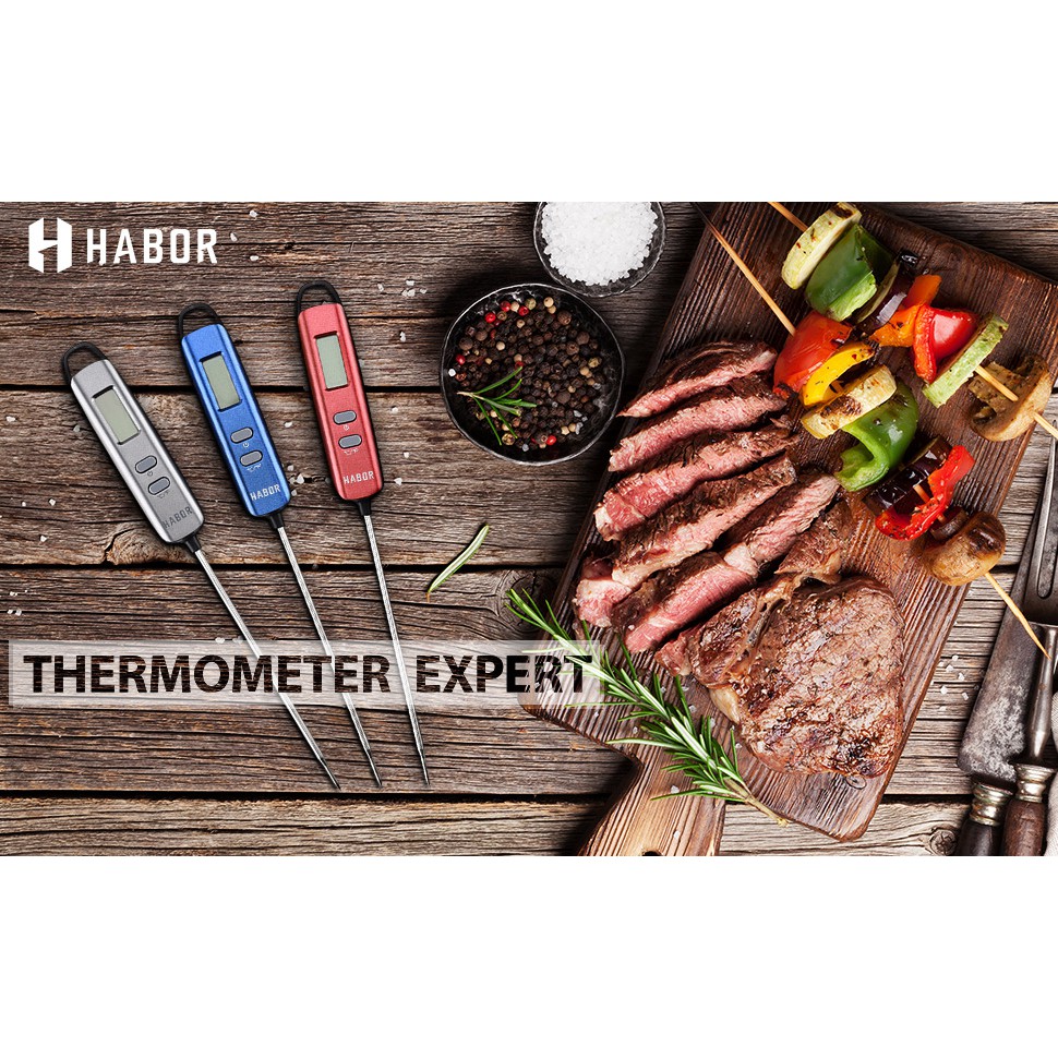 Habor 022 Meat Thermometer, FDA Approval 4.7 Inches Long Probe