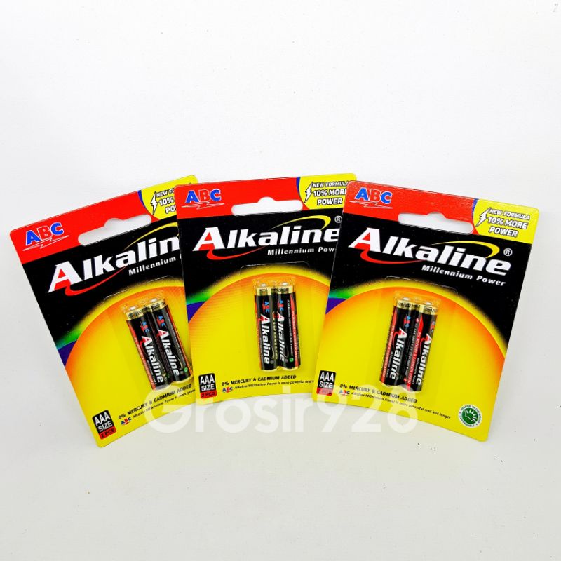 Jual Batu Baterai / Battery ABC Alkaline AAA (Per lembar isi 2 buah ...