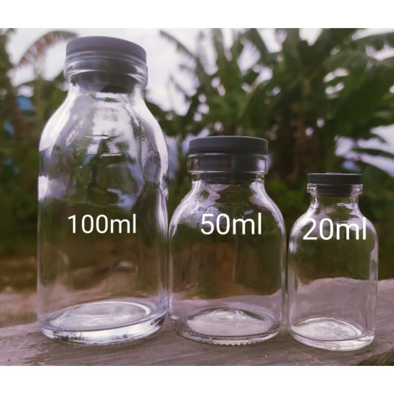 Jual Botol Vial 50ml / Botol Asi 50ml / Botol Kaca 50ml Tutup Karet ...