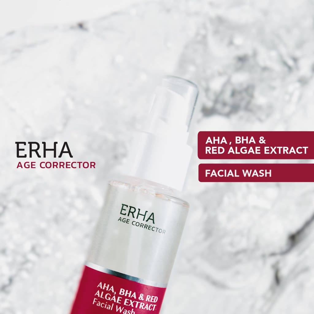 Jual ERHA Age Corrector Facial Wash 90ml AHA, BHA & Red Algae Extract ...
