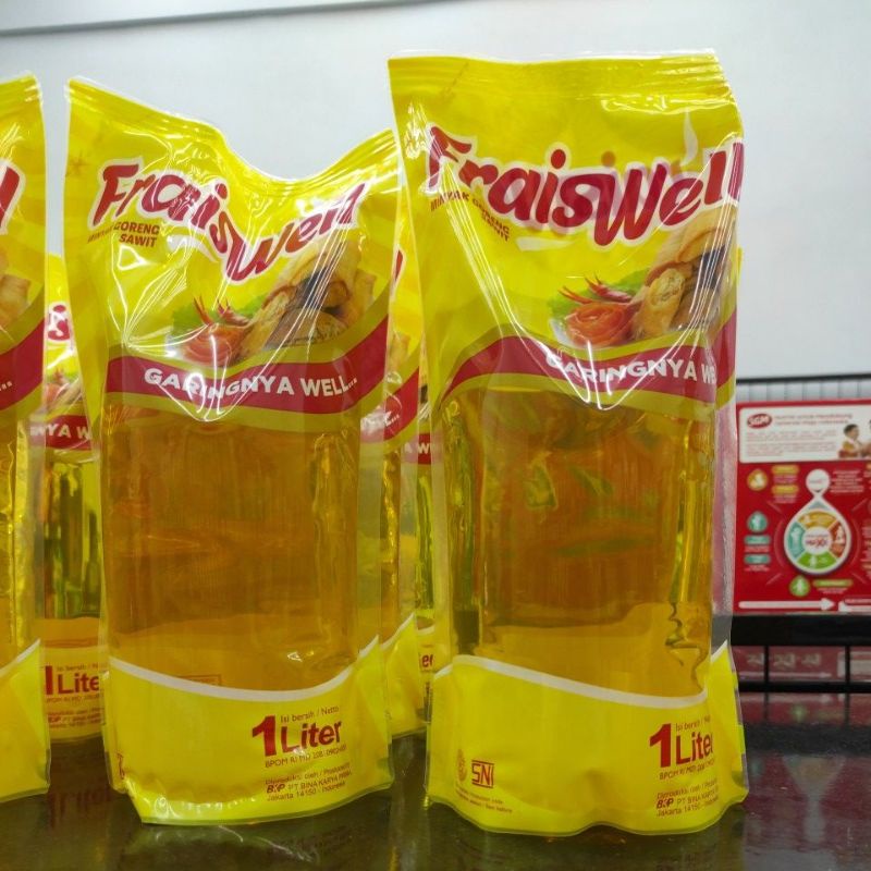Jual minyak Fraiswell Refil 1liter/ Minyak Goreng Refil Fraiswell 1lt ...