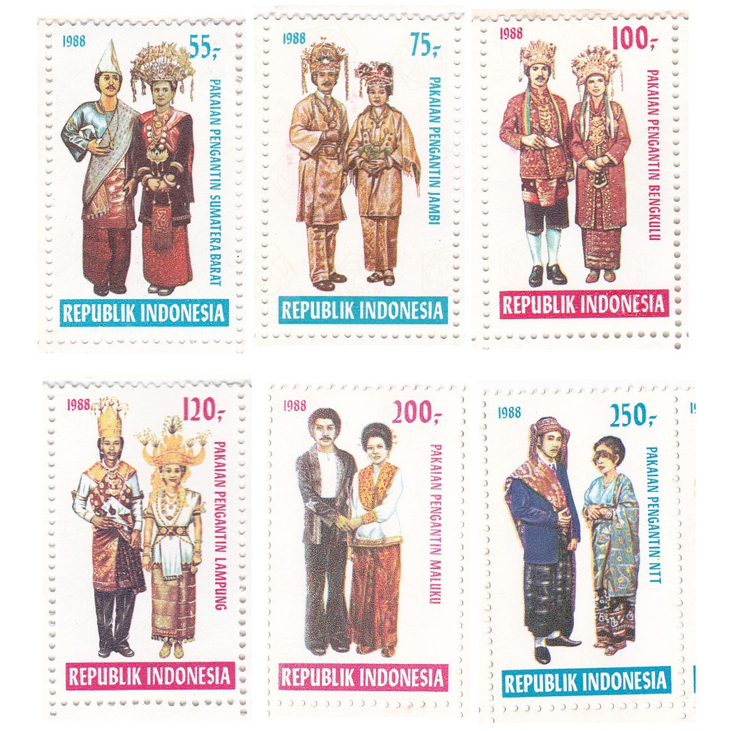 Jual Perangko Pakaian Adat Nusantara (1988) | Shopee Indonesia