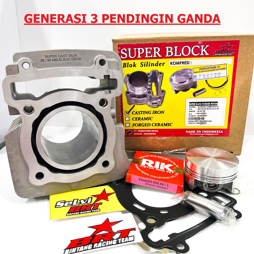 Jual BLOK BOREUP BRT JUPITER MX R15 MX KING VIXION OLD NVL NVA XABRE