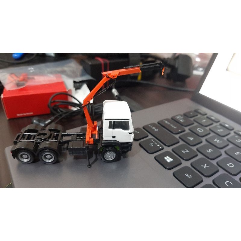 herpa 054294 Truck Model, Palfinger Loading Crane with Double