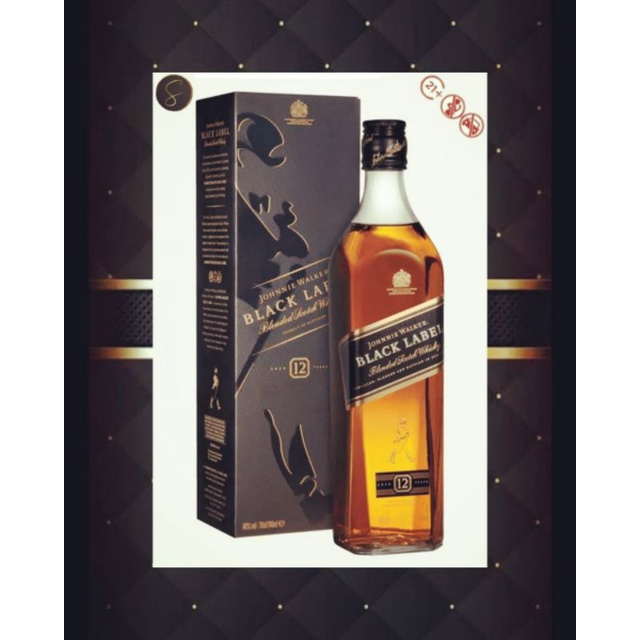 Jual Johnnie Walker Black Label 750 ML Blended Scotch Whisky | Shopee ...