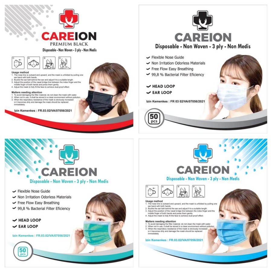 Jual PROMO !! MASKER 3 PLY / SURGICAL MASK / DISPOSABLE MASK / MASKER ...